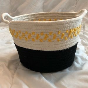 Target Rope Basket - black/cream/yellow
